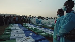 Mass burial held for Sierra Leone blast victims [upl. by Mears]