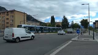 Tram and Traffic in Grenoble France [upl. by Somerset]