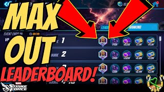 MAX OUT LEADERBOARD  BATTLEWORLD GUIDE  SIEGE DAY 1 DIFFICULTY 3  MARVEL Strike Force  MSF [upl. by Regdirb]