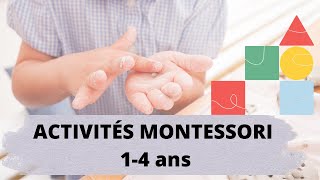 ACTIVITÉS MONTESSORI Faciles et gratuites de 1 an à 4 ans [upl. by Ayotl]