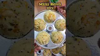 மினி ரவா இட்லி 😋👌 Mini Rava Idly recipe😋👌idli rava shorts breakfast [upl. by Ahc]