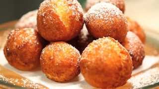 Frittelle  Italian Carnival Fritters recipe  collaboration with DifferentTaste [upl. by Marlane810]