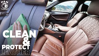 HOW TO CLEAN AND PROTECT LEATHER SEATS [upl. by Dumanian433]