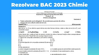 Rezolvare BAC Chimie Anorganică 2023  Subiectul III [upl. by Helga]