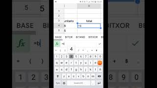 Suma y multiplicacion en hoja de calculo de google [upl. by Ayhdiv]