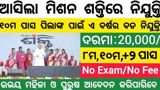 Odisha Mission Shakti Recruitment 2024  Odisha Government Job Updates  Latest Vacancy Notification [upl. by Lubba]