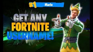 How to get ANY Fortnite Username Fortnite Battle Royale Glitch [upl. by Uzia154]