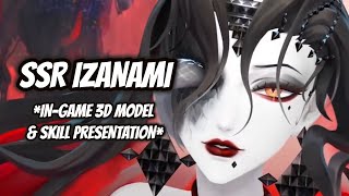 ONMYOJI SSR IZANAMI INGAME 3D MODEL amp SKILL PRESENTATION CVVA  YUMI HARA [upl. by Neelyaj438]