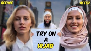 Asking Strangers to Try on a Hijab SOCIAL EXPERIMENT [upl. by Tsyhtema80]