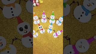 Cute paper snowman ⛄️for christmas 🎄 decorationEasy to make at home shorts [upl. by Emmer462]