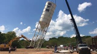 Lifting cement silo [upl. by Asquith]