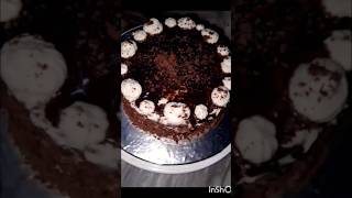 Bakery Style Eggless Chocolate Frosting Cake Recipe🥰 shorts youtubeshorts frostingcake [upl. by Kravits558]