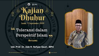 Toleransi dalam Perspektif Islam Ust Prof Dr H Ade Sofyan Sauri MPd [upl. by Eberle751]