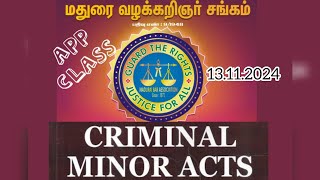 Essential Commodities Act amp POCSO Act MADURAI ADVOCATE BAR ASSOCIATION COACHING CLASS [upl. by Enelak]