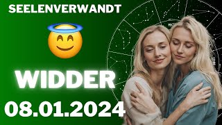 WIDDER ♈️😱 TRIFFST DU DEINEN SEELENVERWANDTEN ⭐️ Horoskop  08Januar 2024 widder tarot [upl. by Eilak778]