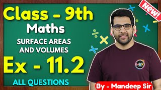 Class  9th Ex  112 Q1 to Q9 Surface Areas and Volumes Class 9 Math New NCERT CBSE GREENBoard [upl. by Allecsirp]