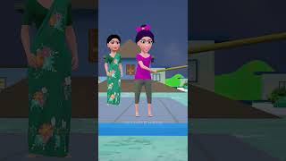 arey Mummy pakro pakroo pakrooo comedytimetoons funny comedy animated 3danimation bhabhicomedy [upl. by Arhaz628]