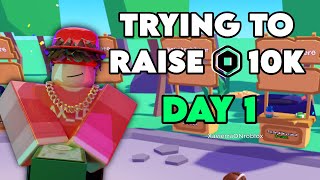 LIVE🔴 010K ROBUX CHALLENGE IN PLS DONATE DAY 1 [upl. by Cohlette]