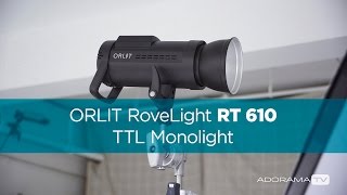 ORLIT RoveLight RT 610 TTL Monolight Single Light Headshots [upl. by Nira]