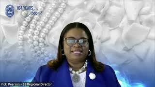 Finer Founders Day Greetings from Vicki L Pearson Southeastern Regional Director [upl. by Aimak]