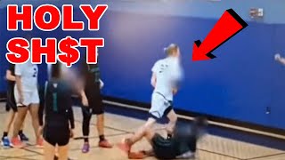 SHOCKING video shows TRANSGENDER INJURING 3 girls in a basketball game Team QUITS at halftime [upl. by Dorfman836]