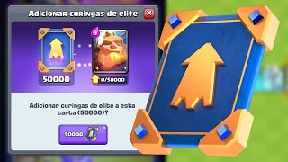 Usei a Nova Carta ELITE Rei Nível 70 do Clash Royale e MAIS [upl. by Suivat]