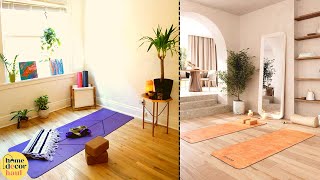 Yoga Studio Design  Meditation Room Ideas For Home  Yoga Room By Home Decor Haul [upl. by Oriana]