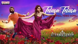 Telusa Telusa Full Video Song  Sasanasabha  Indrasena Aishwarya Raj Bhakuni  Ravi Basrur [upl. by Notsew]