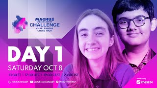 Challengers Chess Tour  Magnus Academy Challenge  Day 1  Commentary Pepe Cuenca amp Ellen Nilssen [upl. by Aihseyt160]