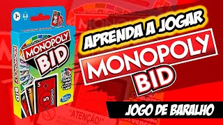 Como jogar Monopoly Bid jogo com cartas [upl. by Llekcor308]