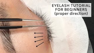 Individual Lashes Tutorial CLOSE UP [upl. by Chipman]