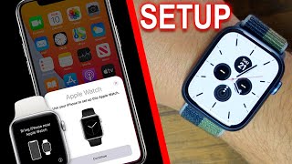 How To Setup The Apple Watch Series 7 With iPhone Beginners Guide [upl. by Krauss]