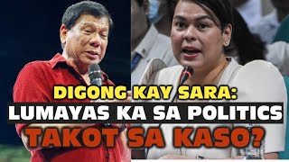 SARA PINAPALAYAS NA SA PULITIKA NG TATAY NIYA WAIT PAANO ANG MGA KASO [upl. by Nylssej]