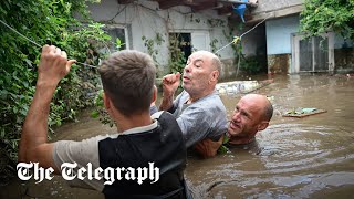 Storm Boris devastates Central Europe with at least half a dozen people dead [upl. by Alcus]