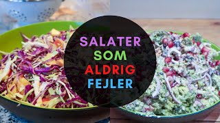 2 forskellige salater broccolisalat og spidskålssalat [upl. by Aivat]