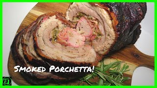 Smoked Porchetta  How to prepare and smoke a porchetta on a Weber Kettle [upl. by Eadahc]