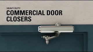 Brinks Commercial Heavy Duty Commercial Door Closers Features Video [upl. by Nelram]