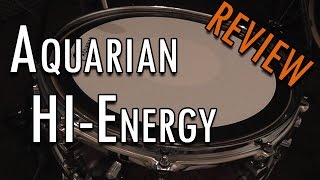 Aquarian HIENERGY Snare Drumhead Review  Sonor SClassix [upl. by Eenram]