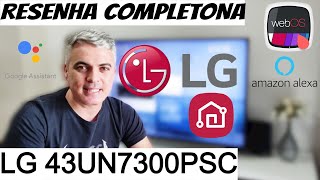 TV LG 43UN7300PSC  LG THINQ AL  LG UHD  RESENHA COMPLETA  Adeline Pefer [upl. by Marchelle938]