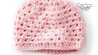 Easy Crochet Preemie Hat Preemie 3  4 lbs [upl. by Eirak]