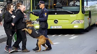 Police against anarchists in Oslo Norway [upl. by Lauri]