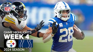 Pittsburgh Steelers vs Indianapolis Colts  2024 Week 4 Game Highlights [upl. by Eserehs]