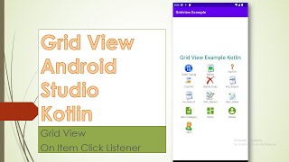 GridView Android Studio Kotlin [upl. by Hayidan]