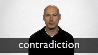 How to pronounce CONTRADICTION in British English [upl. by Janenna]