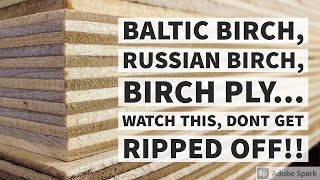 The Truth about Baltic Birch Russian Birch Ply  Whats the difference Are you getting ripped off [upl. by Assenov]