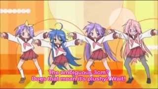 Lucky Star Opening  Motteke Sailor Fuku English Lyrics [upl. by Atikal836]