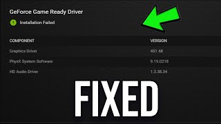 Fix GeForce Game Ready Driver Installation Failed on Windows 1011 [upl. by Nade42]