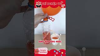 Bé khám phá khoa học cùng nghiệm đơn giản với bóng bay  Balloon fun experiments for kids shorts [upl. by Melvina]