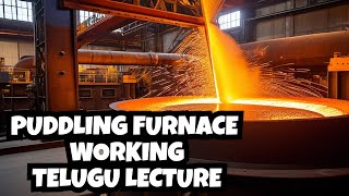 Puddling Furnace Working  Types of steel Making  Steel  Engineering Materials  Material Science [upl. by Ahsier]