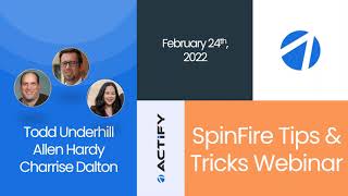 SpinFire 1190 Tips amp Tricks Webinar  English [upl. by Liesa691]